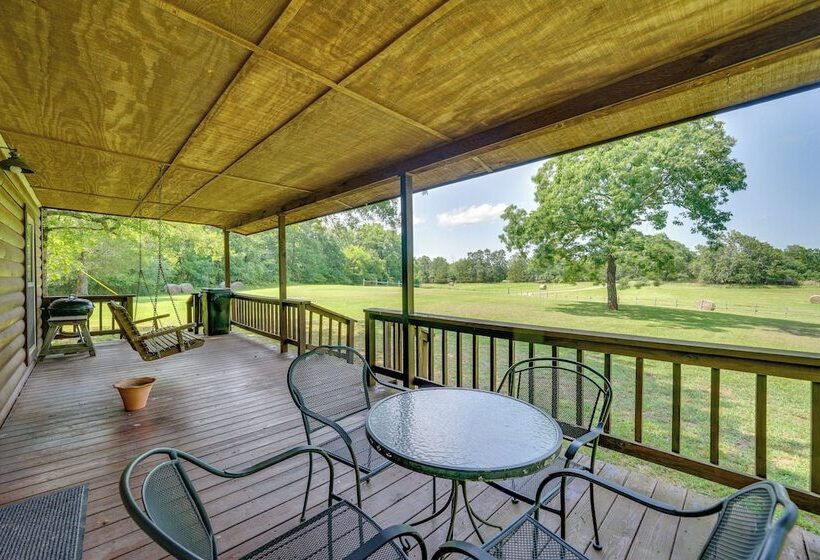 Picturesque Oklahoma Cabin On 80 Acres W/ Views!