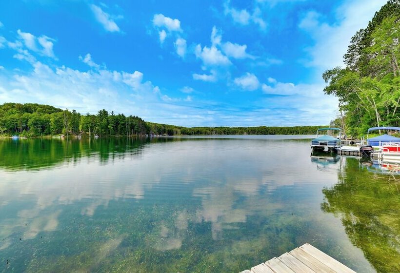 Rustic Michigan Lakeside Cabin W/ Private Dock!