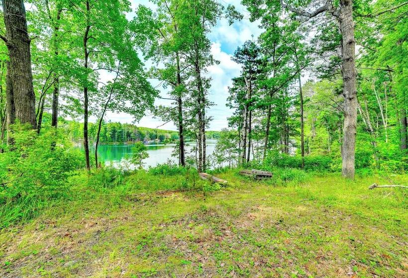 Rustic Michigan Lakeside Cabin W/ Private Dock!