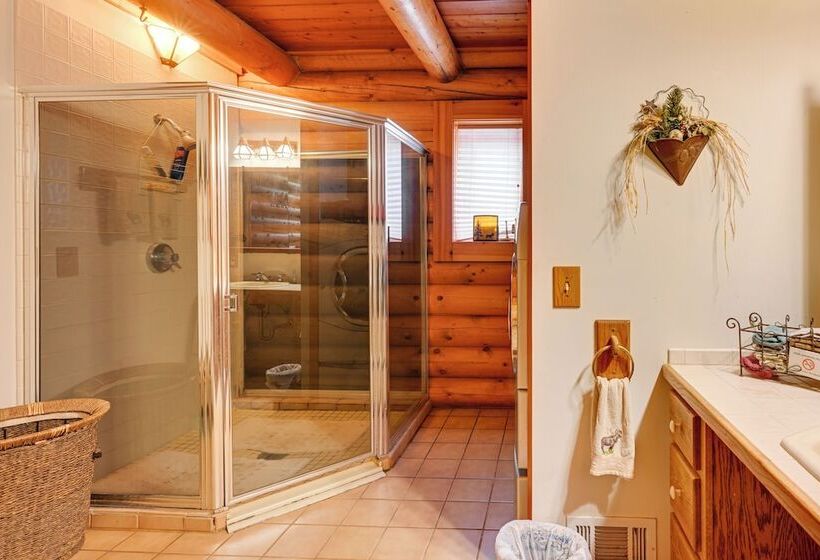 Spacious Sterling Cabin: Game Room, Private Pond!