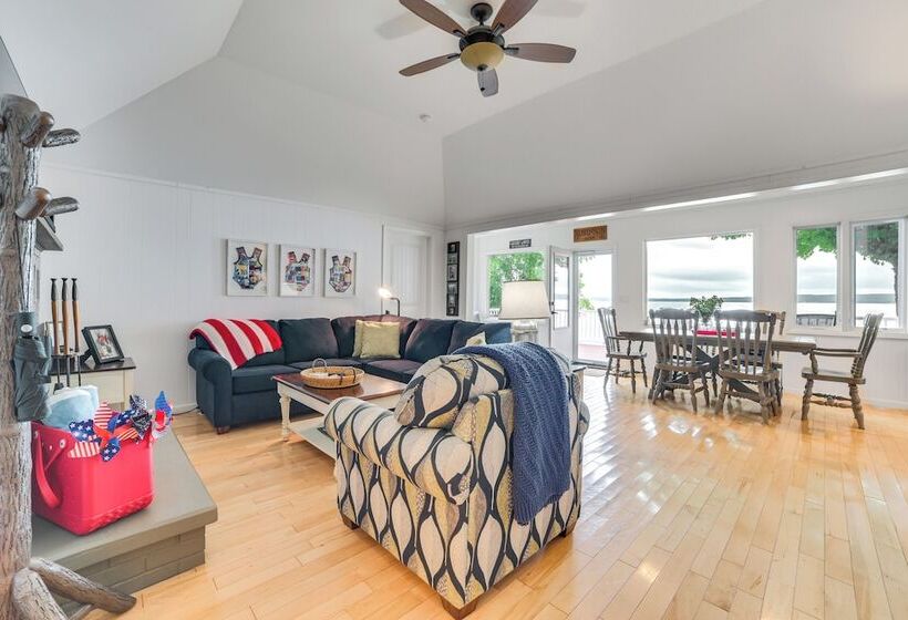 Dock & Kayaks: Waterfront Burt Lake Cottage