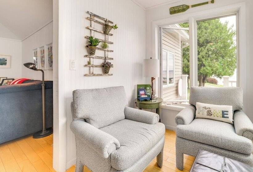 Dock & Kayaks: Waterfront Burt Lake Cottage