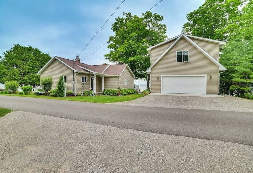 Dock & Kayaks: Waterfront Burt Lake Cottage