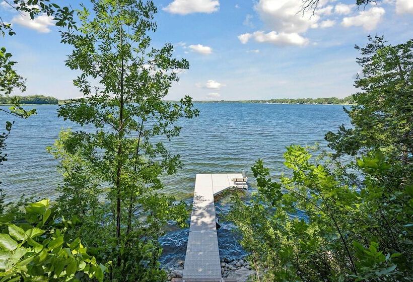 Waterfront Maple Lake Cabins W/ Private Beach!