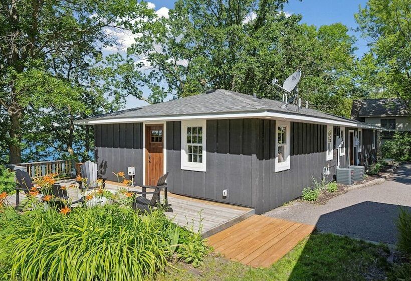 Waterfront Maple Lake Cabins W/ Private Beach!