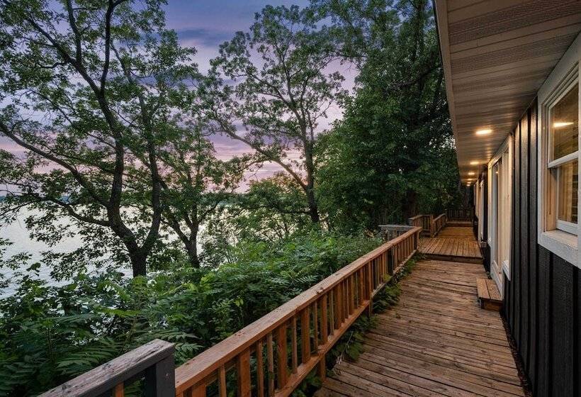 Waterfront Maple Lake Cabins W/ Private Beach!