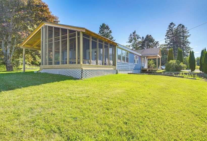 Bayfront Steuben Home W/ Screened Porch & Fire Pit