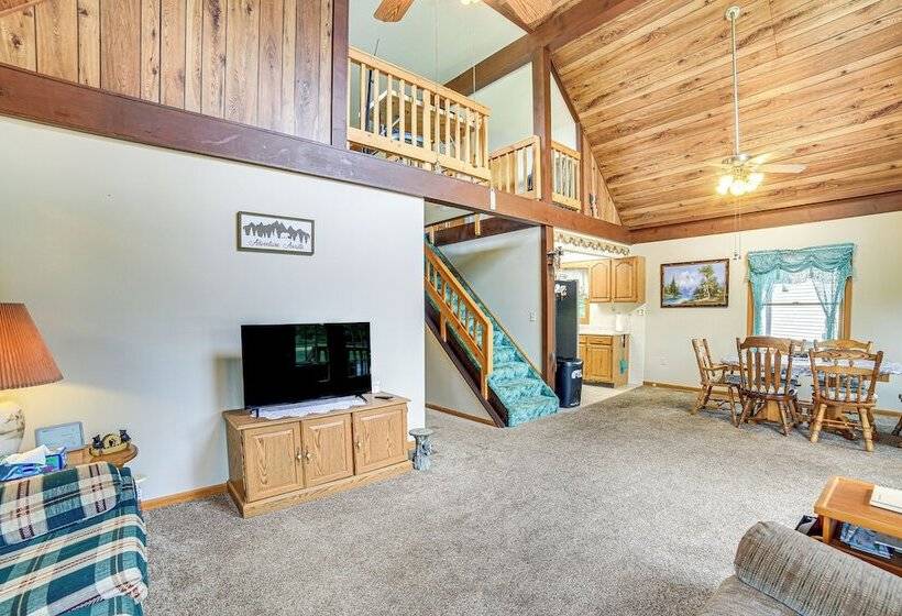 Germfask Home W/ Fire Pit, Grill & Yard Games!