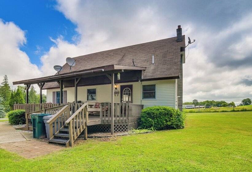 Germfask Home W/ Fire Pit, Grill & Yard Games!