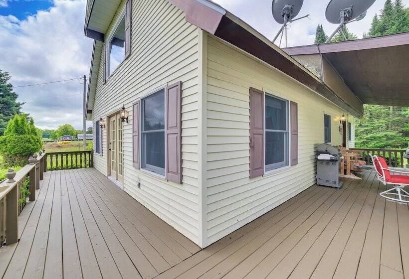 Germfask Home W/ Fire Pit, Grill & Yard Games!