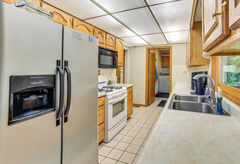 Germfask Home W/ Fire Pit, Grill & Yard Games!