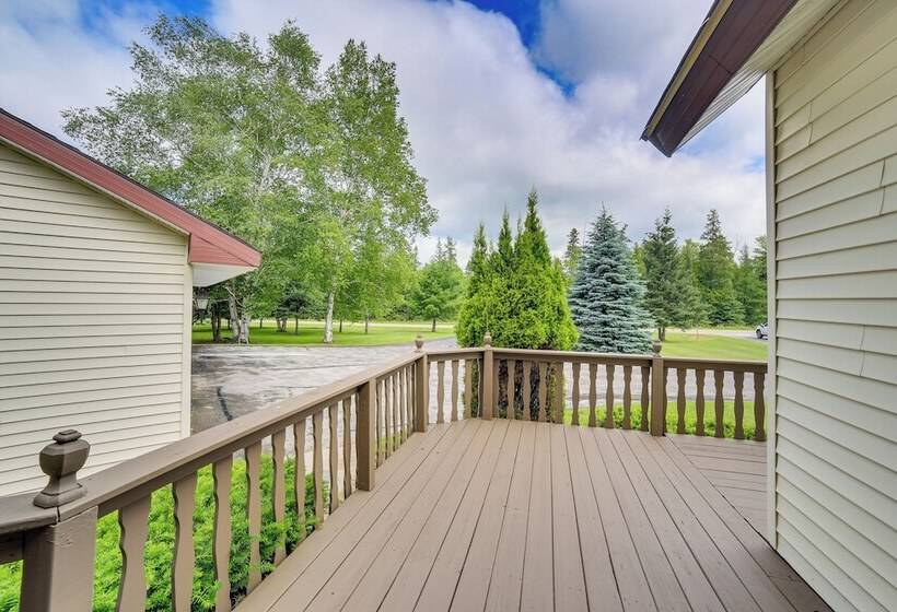 Germfask Home W/ Fire Pit, Grill & Yard Games!