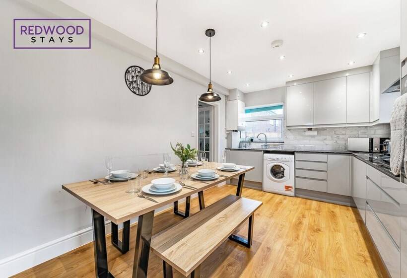 膳宿费 Kingston Road House By Redwood Stays