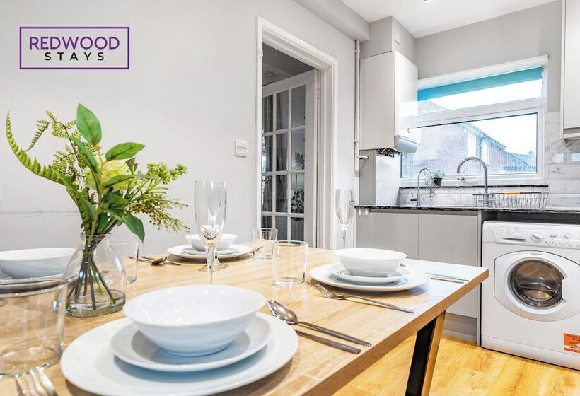 膳宿费 Kingston Road House By Redwood Stays