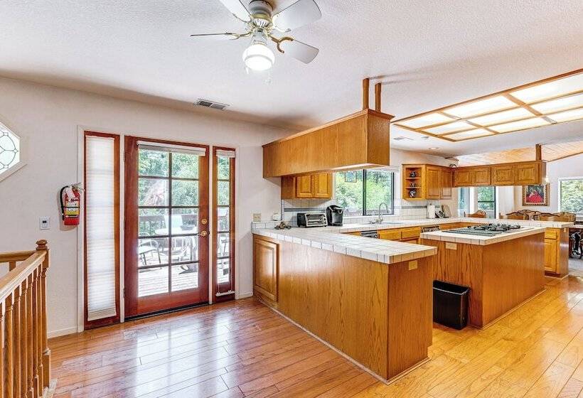 Spacious Riverfront Wilseyville Home W/ Deck!