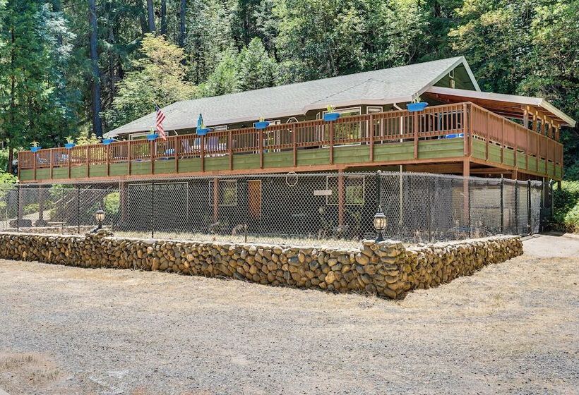 Spacious Riverfront Wilseyville Home W/ Deck!