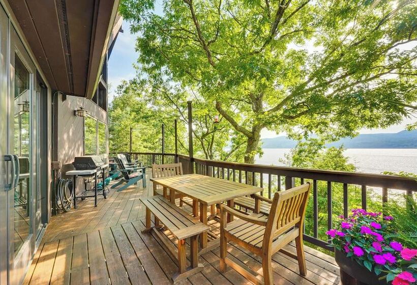 Waterfront Lake George Lodge W/ Boat Dock & Lift!
