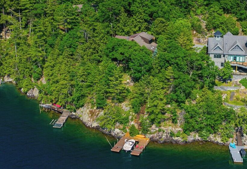 Waterfront Lake George Lodge W/ Boat Dock & Lift!