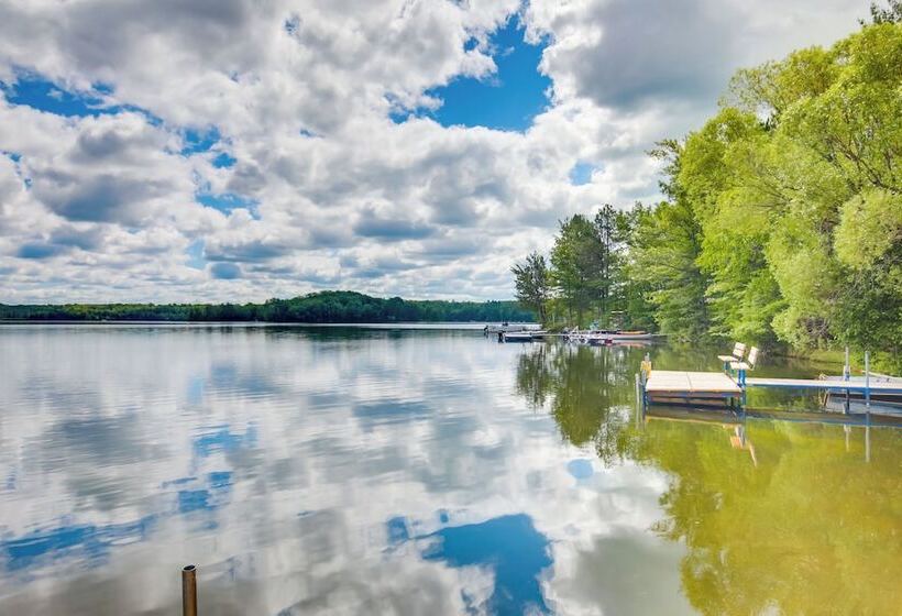 Waterfront Wisconsin Cabin: Private Dock, Grill