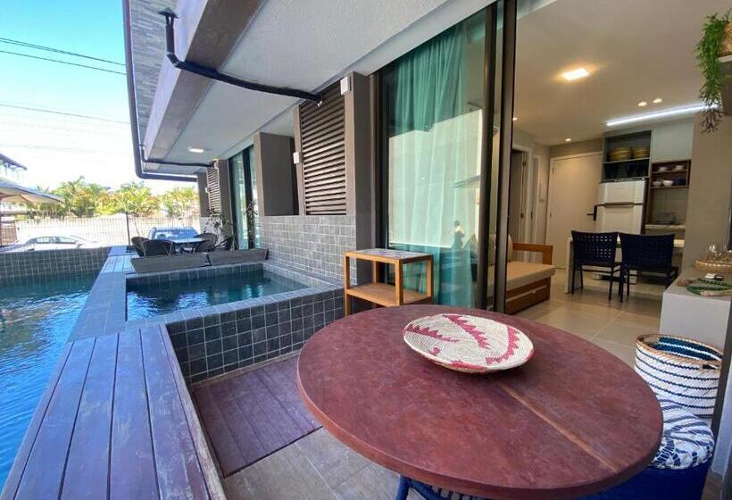 ホテル Sunny Hall   Apto Com Piscina Privativa