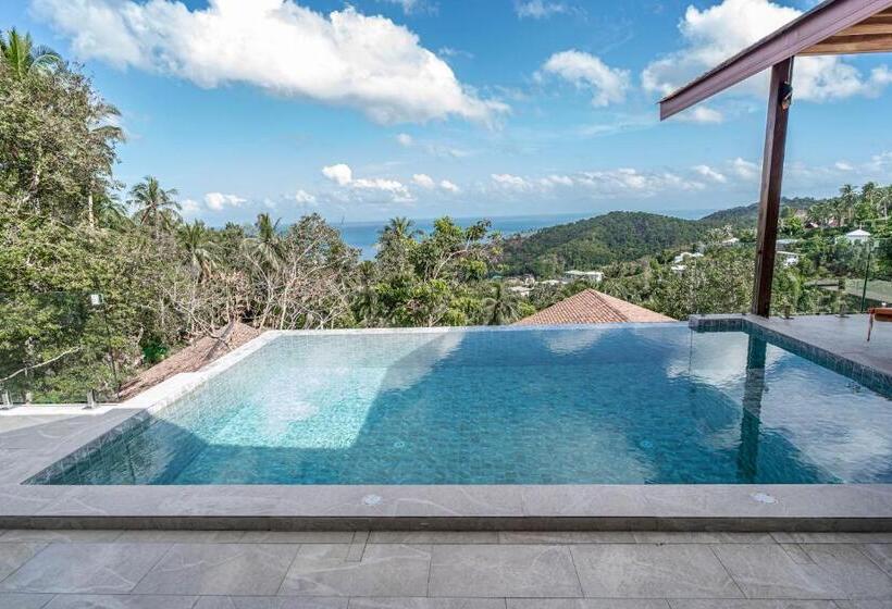 פנסיון 2br Modern Balinese Pool & Sea View Villa #9