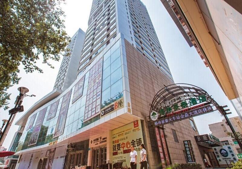 בית מלון כפרי Greentree Inn Shandong Zibo Railway Station Jinjing Avenue Business