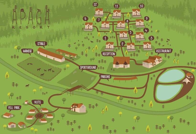 בית מלון כפרי Apaga Resort