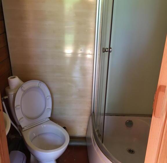 هاستل номера в деревянных домиках