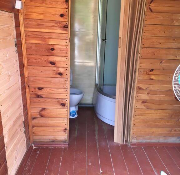 هاستل номера в деревянных домиках