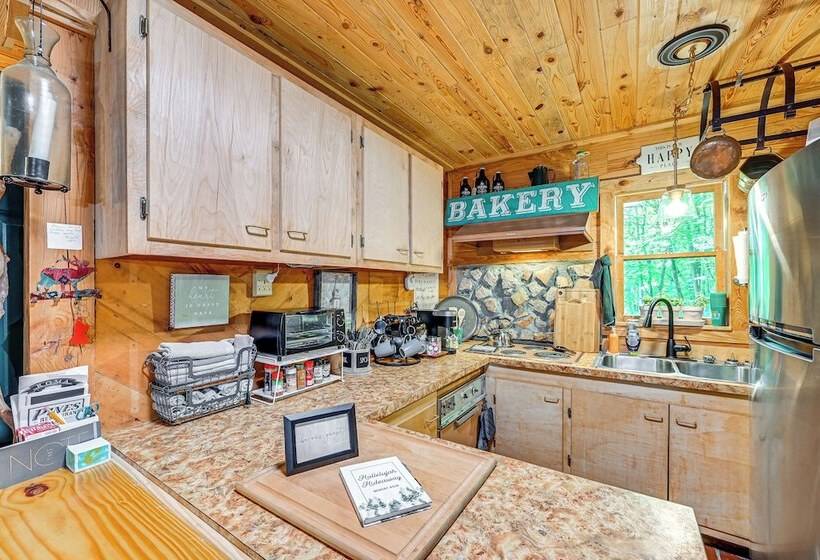 Patio & Fire Pit: Charming Cabin In Roaring Gap!