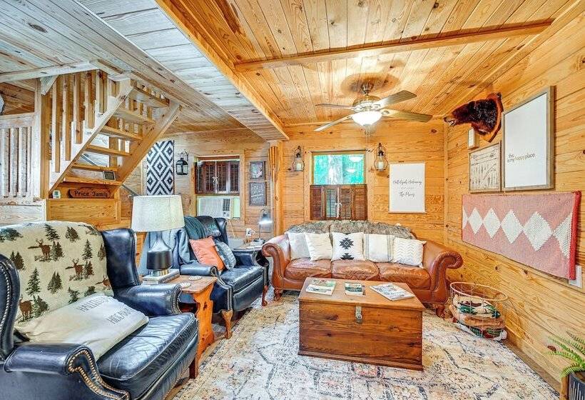 Patio & Fire Pit: Charming Cabin In Roaring Gap!