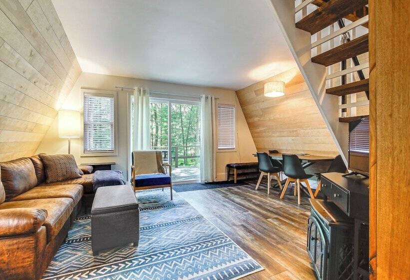 Pet Friendly Oxford A Frame Cabin W/ Fire Pit!