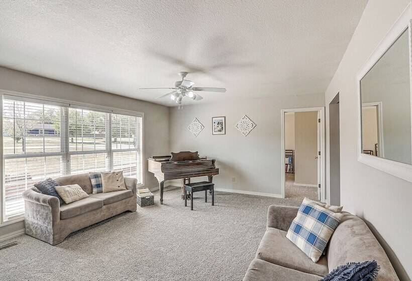 Waterfront Kansas Home W/ Private Fire Pit!