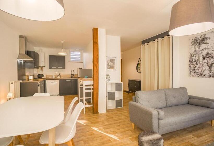 住宿加早餐 Duplex Pasteur Chambre 3 Chambre Privée