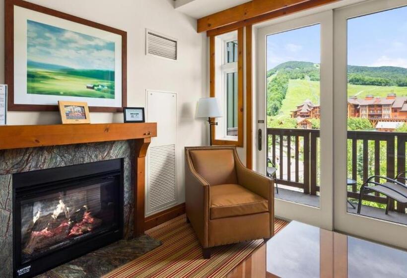 منتجع 1434 Lodge At Spruce Peak Ski In Ski Out Studio Expansive Views