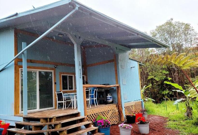 פנסיון Aloha Lodge  Private Eco Log Cabin Near Volcano National Park