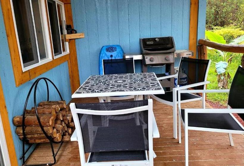 פנסיון Aloha Lodge  Private Eco Log Cabin Near Volcano National Park