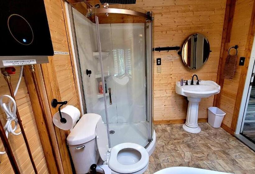 פנסיון Aloha Lodge  Private Eco Log Cabin Near Volcano National Park