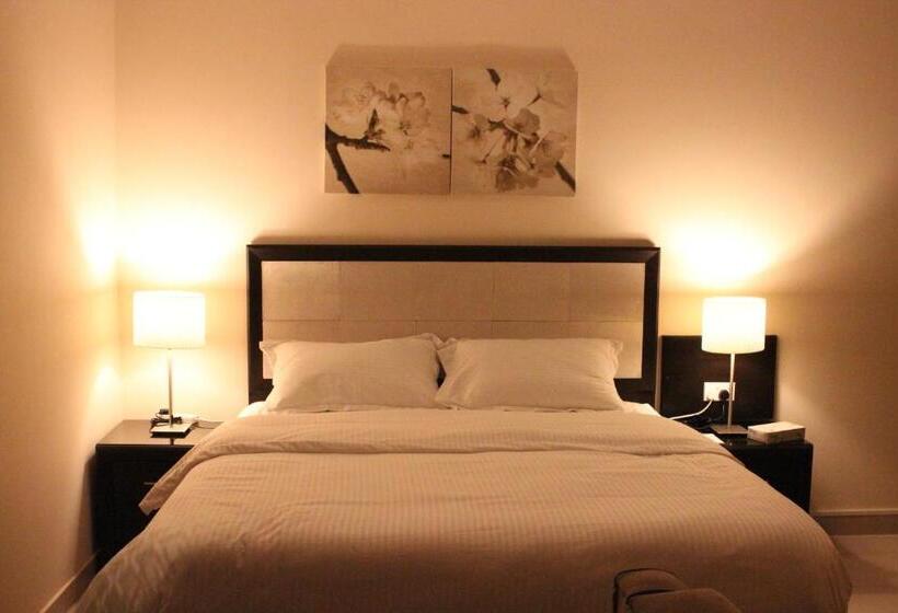 الضوء الخافت للشقق المخدومه