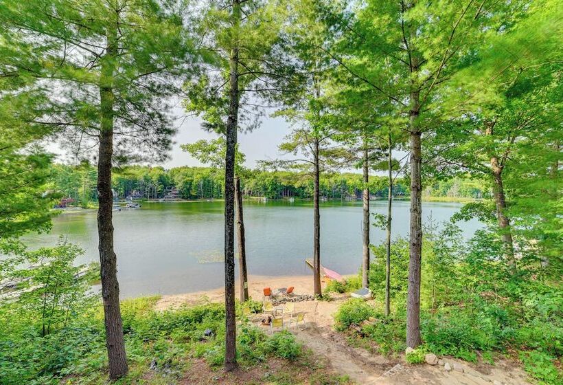 Beachfront Gaylord Home Near Skiing & Snowmobiling