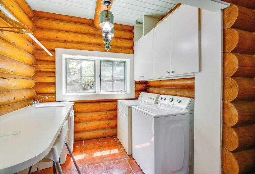 Alpine Log Cabin On 27 Acres W/ Hiking Trails!