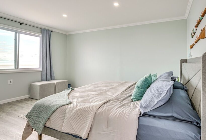 Serene Lakefront Standish Home W/ Fire Pit & Grill