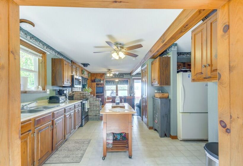 Waterfront Harrisville Home W/ Outdoor Fireplace!