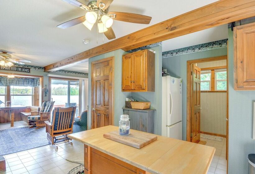 Waterfront Harrisville Home W/ Outdoor Fireplace!