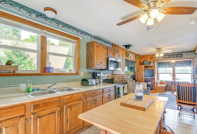 Waterfront Harrisville Home W/ Outdoor Fireplace!