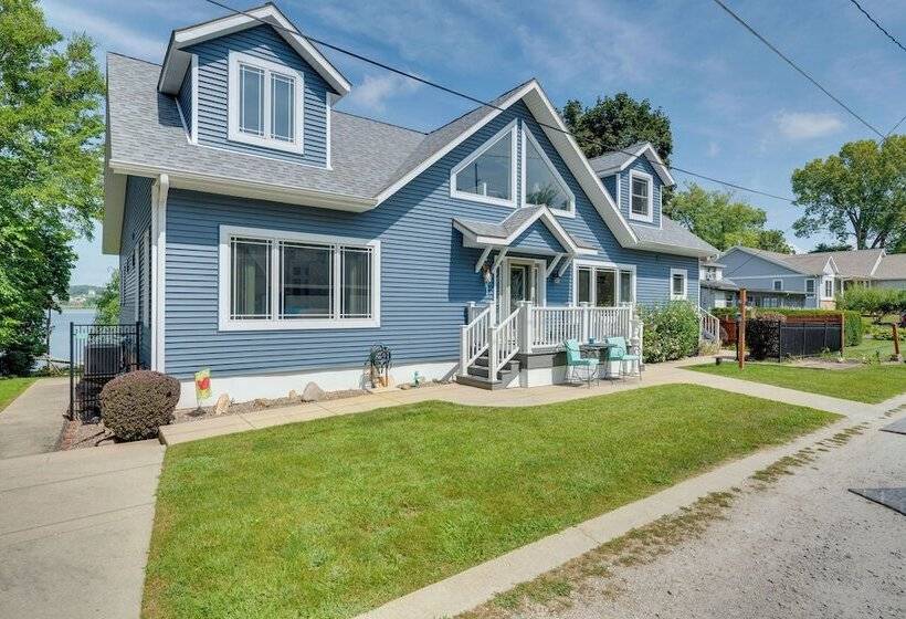 Waterfront Lake Como Home W/ Private Pier!