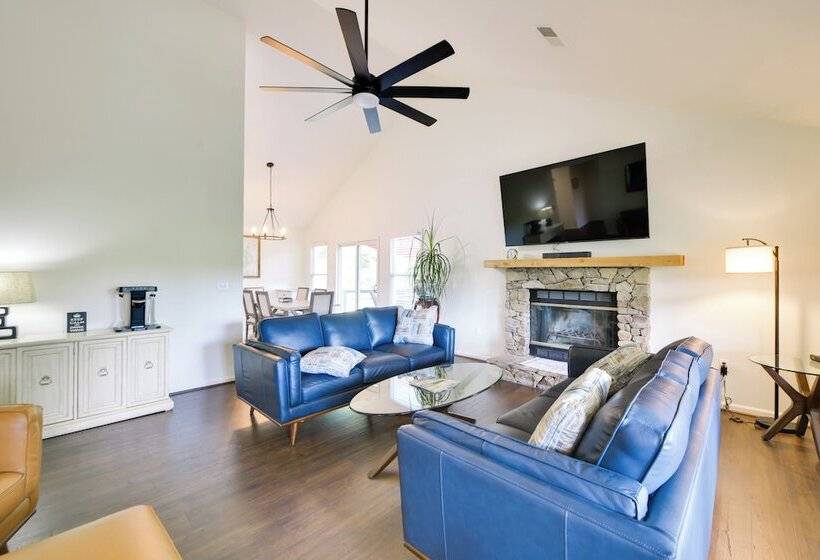 Dock + Fire Pit: Waterfront Lake Martin Retreat!