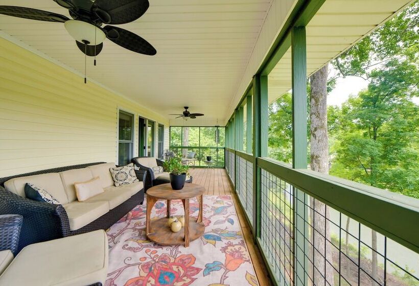 Dock + Fire Pit: Waterfront Lake Martin Retreat!