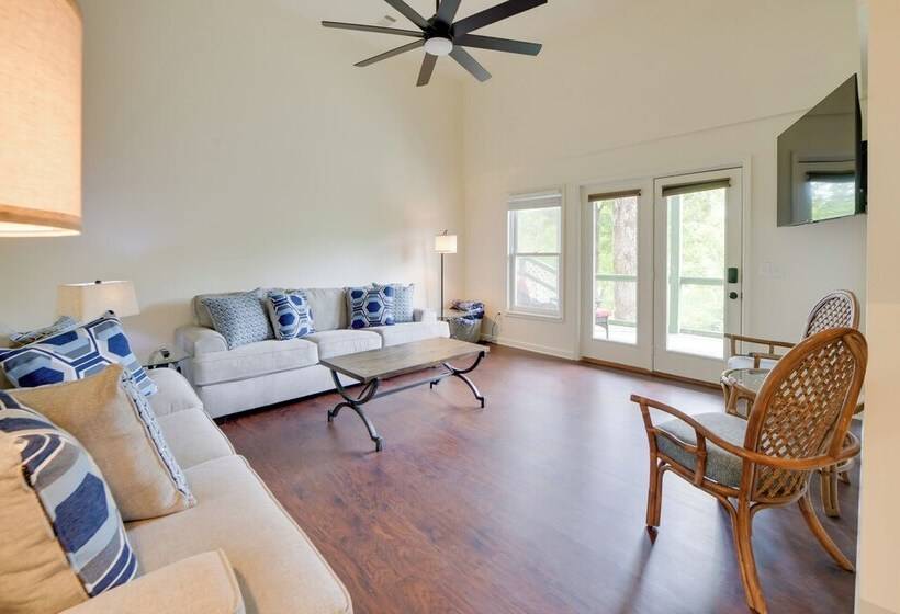 Dock + Fire Pit: Waterfront Lake Martin Retreat!