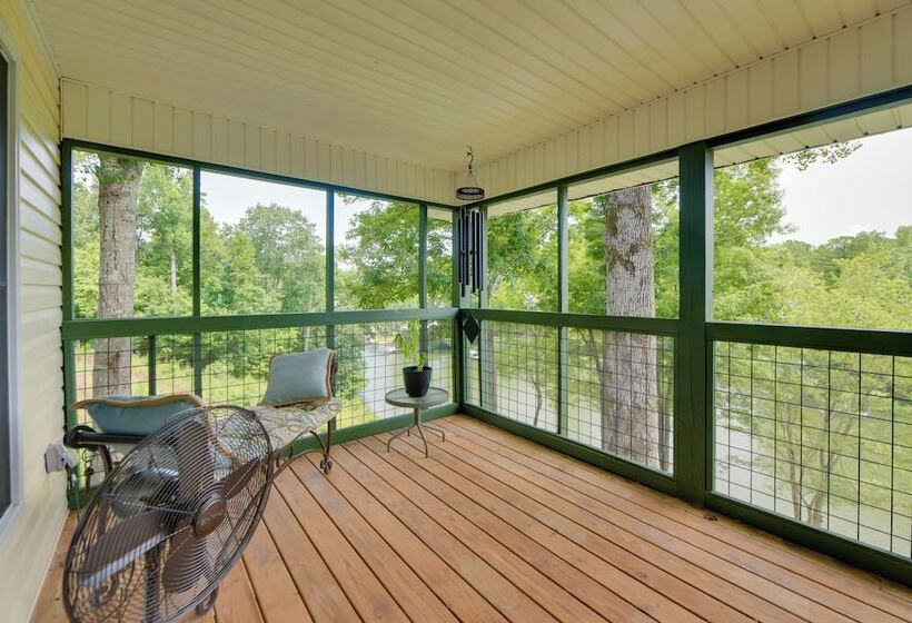 Dock + Fire Pit: Waterfront Lake Martin Retreat!